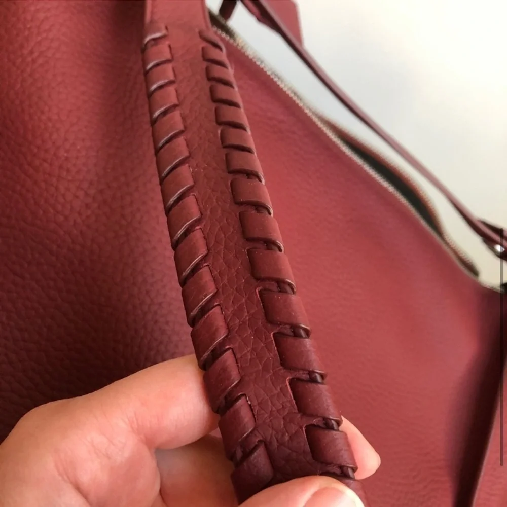 AllSaints Kita Backpack Berry Red Purse Bag - Picture 5 of 5